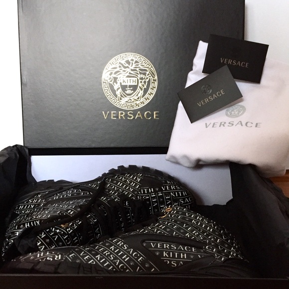 Kith x Versace Amico Mid Trainer Monogram Black - Picture 7 of 7